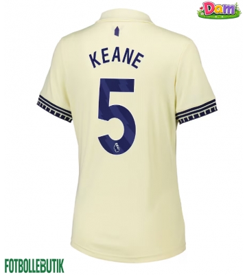 Everton Michael Keane #5 Bortatröja Kvinnor 2025-26 Kortärmad